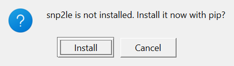 snp2le not installed