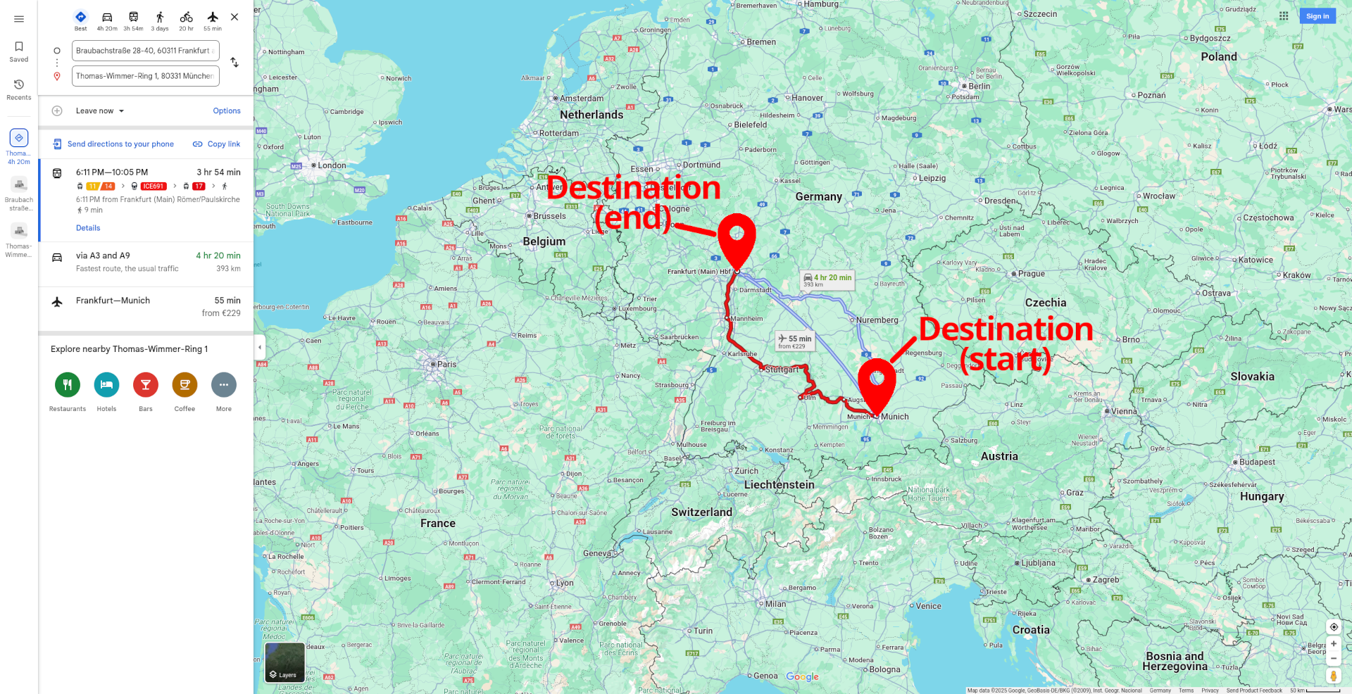 Image of simple route