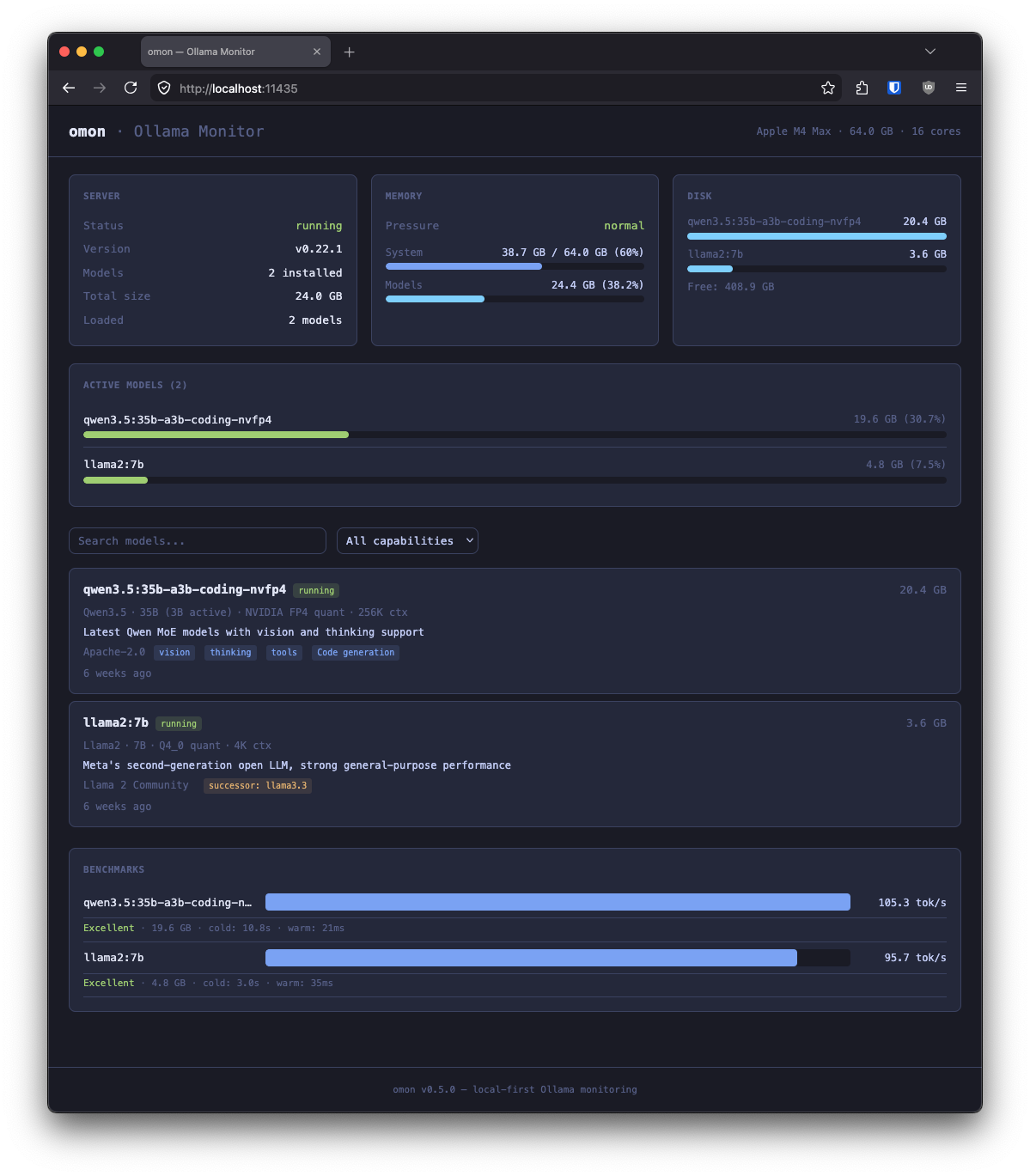 omon web dashboard — click for full size