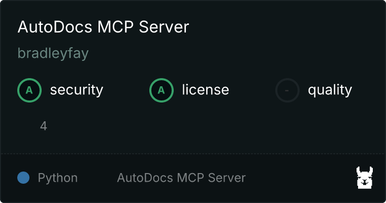 AutoDocs Server MCP server