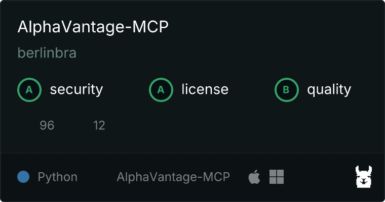 AlphaVantage-MCP MCP server