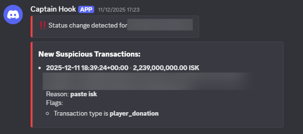 Screenshot of Hostile Asset Discord Notification
