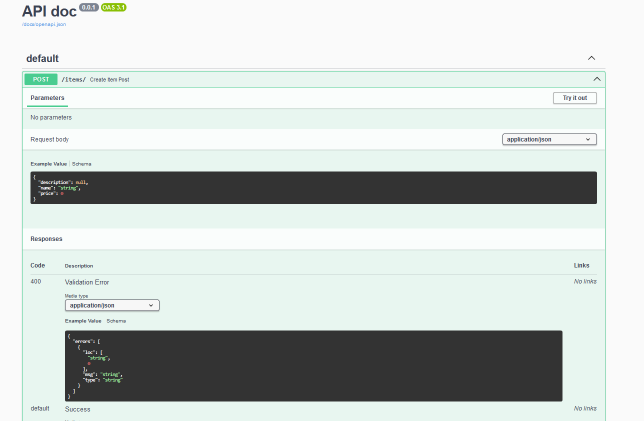 OpenApi Example