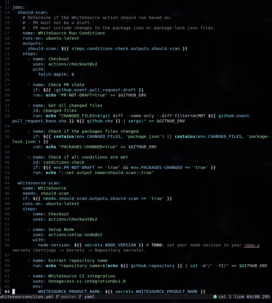 Syntax highlighting screenshot