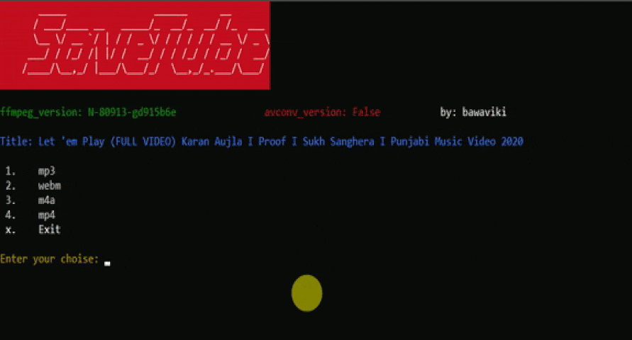 youtube-dl-gui main window