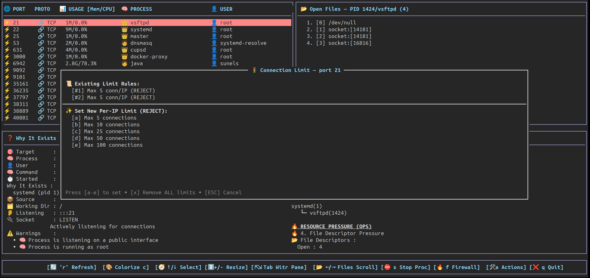 heimdall connection limit