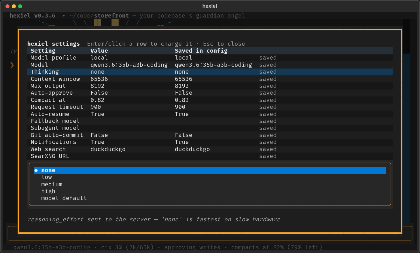 settings editor