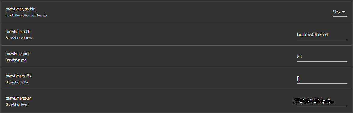 iSpindle Brewfather Configuration
