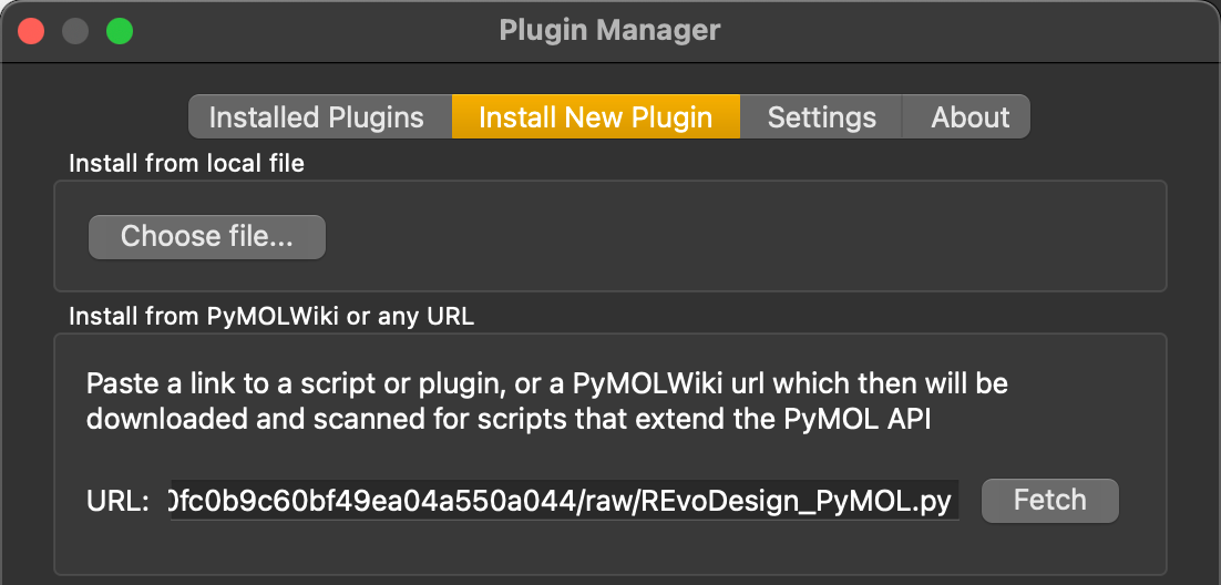 Install from URL