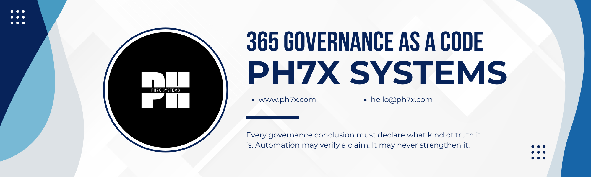 Microsoft 365 Governance as Code, by pH7x Systems