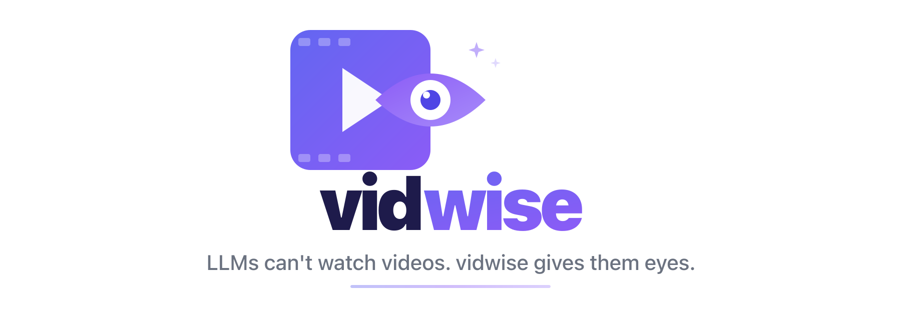 vidwise — LLMs can't watch videos. vidwise gives them eyes.