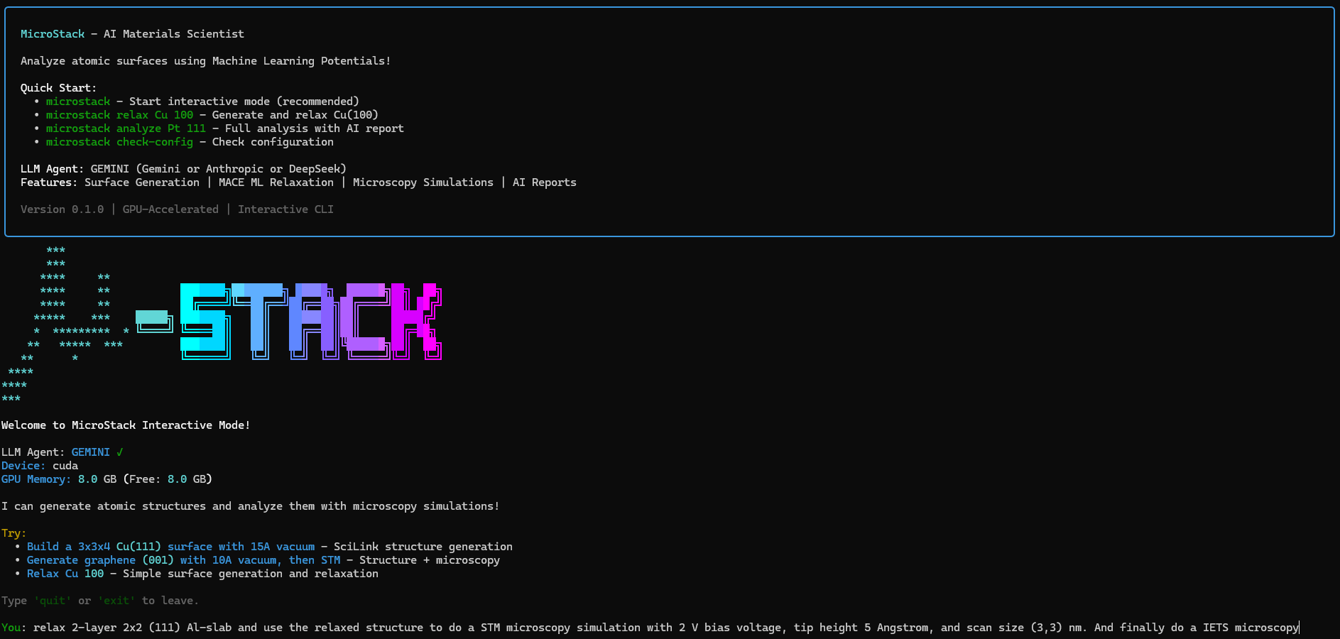 µ-Stack Terminal Interface