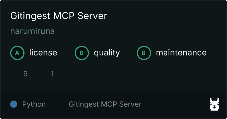 Gitingest Server MCP server
