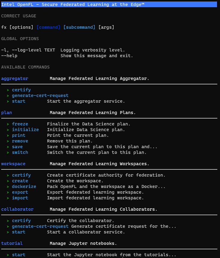 fx commandline interface