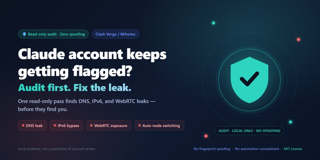 Claude Shield — local-first privacy and proxy audit