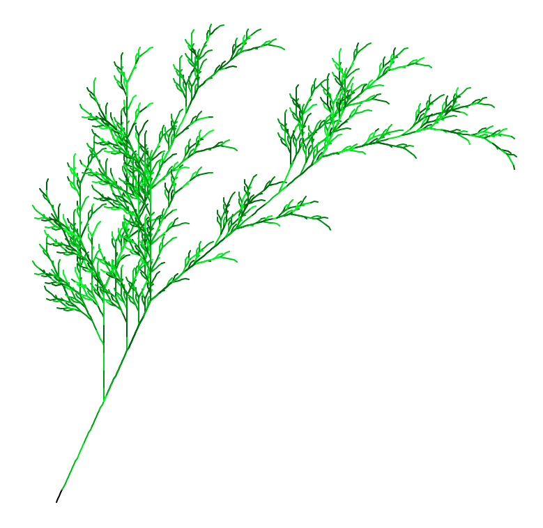 Sample Colorful Fractal Plant