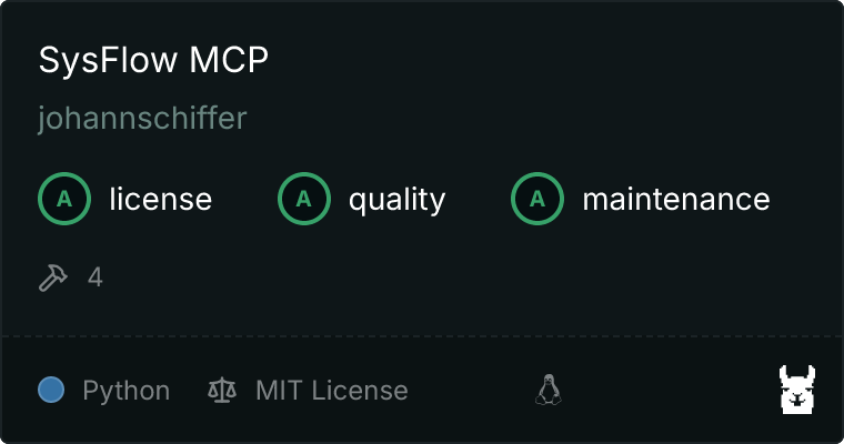 sysflow-mcp MCP server