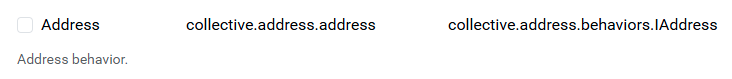The IAddress Behavior