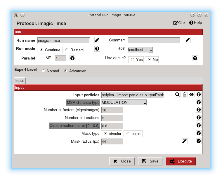 Advanced protocol parameters