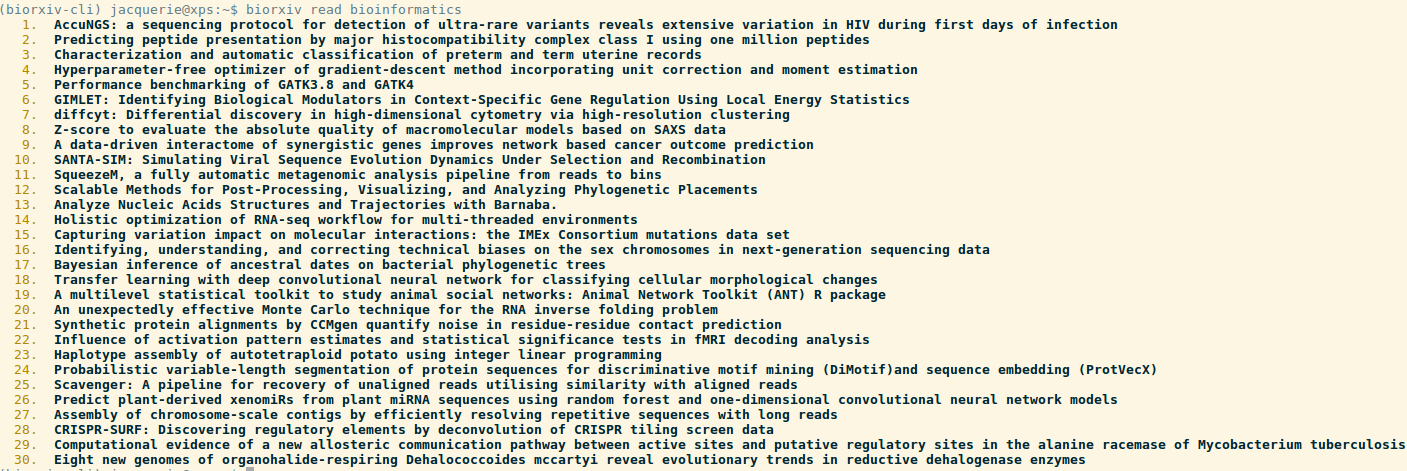 https://raw.githubusercontent.com/jacquerie/biorxiv-cli/master/images/biorxiv-cli-screen.png