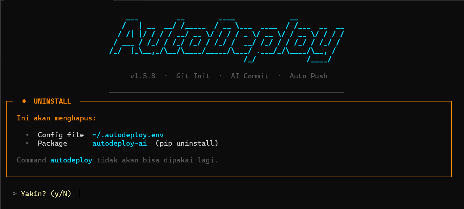 Uninstall Package