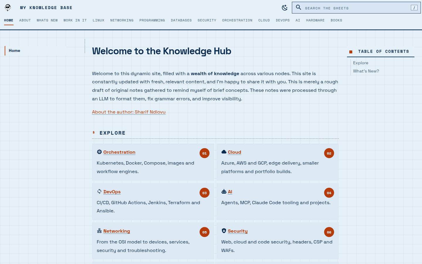 Home page