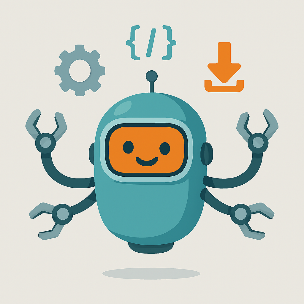 Bolt the Builder Bot - RapidInstall Mascot