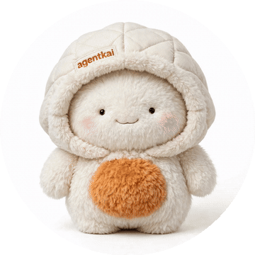 agentkai logo — animated fluffy yeti mascot