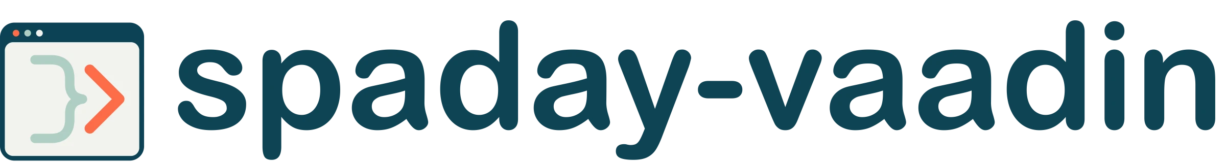 spaday-vaadin logo, a brace and chevron inside a browser window