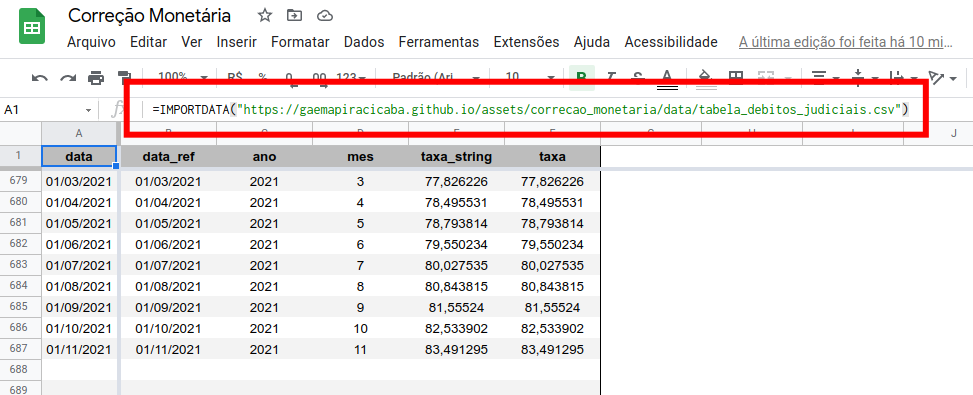 Google Spreadsheets