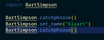 Usage code for generating ASCII texts with BartSimpson.py