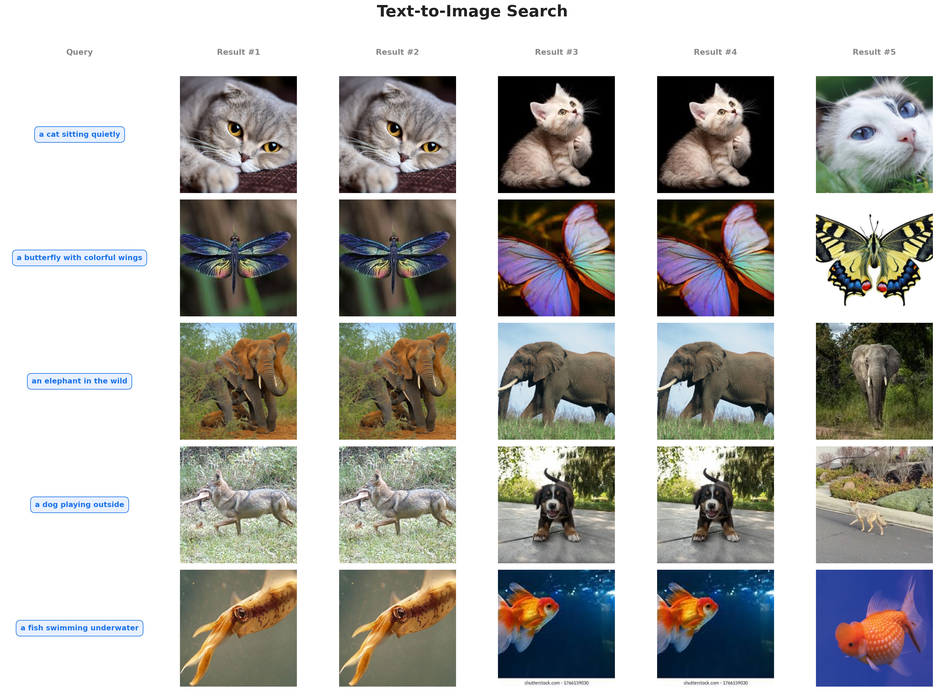 Text to Image Search