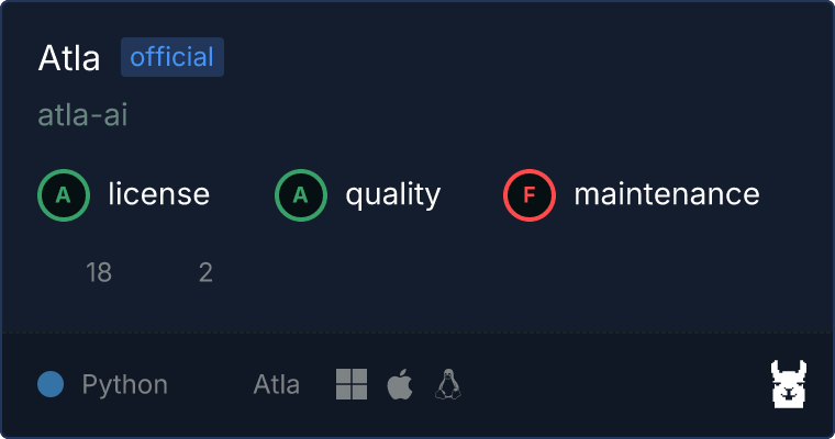 Atla MCP server