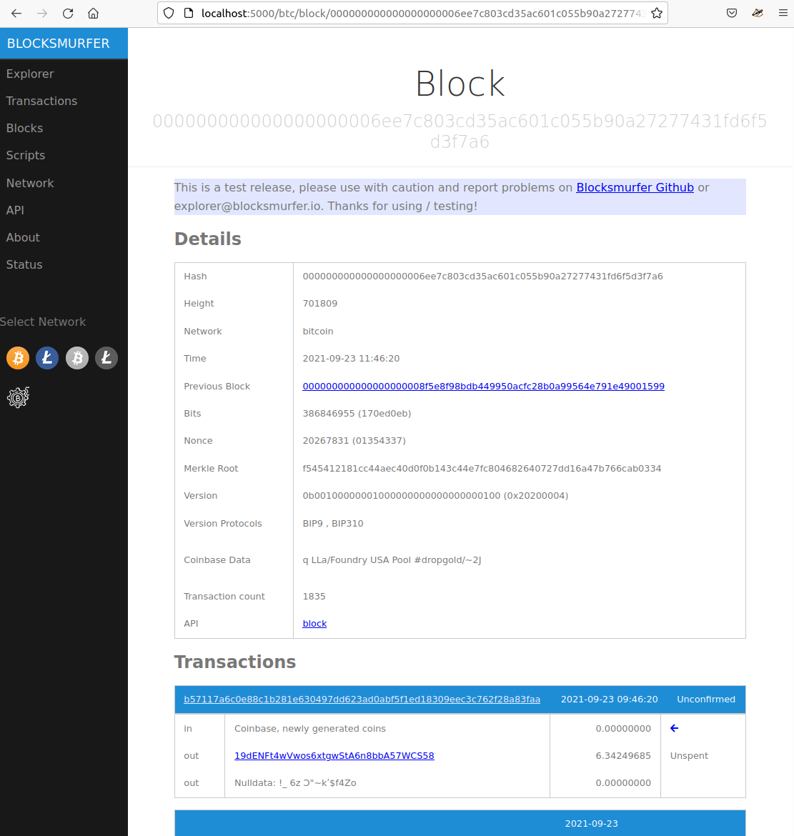 Analyse blocks - Run a bitcoin block explorer locally