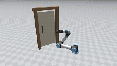 UR5e opening a door: a TSR chain