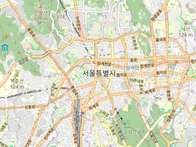 An OSM map centered on Seoul