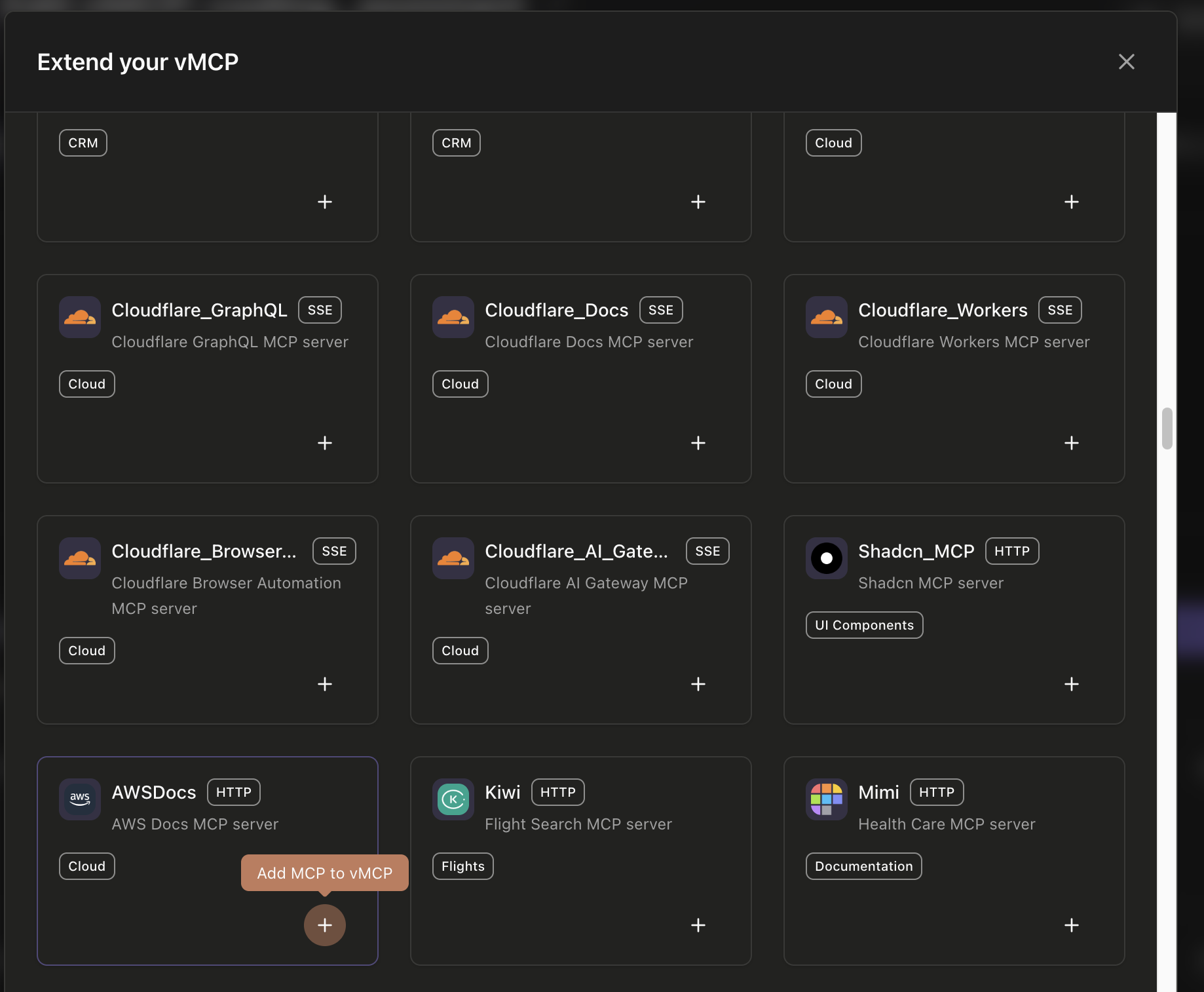 Extend vMCP with MCP Servers