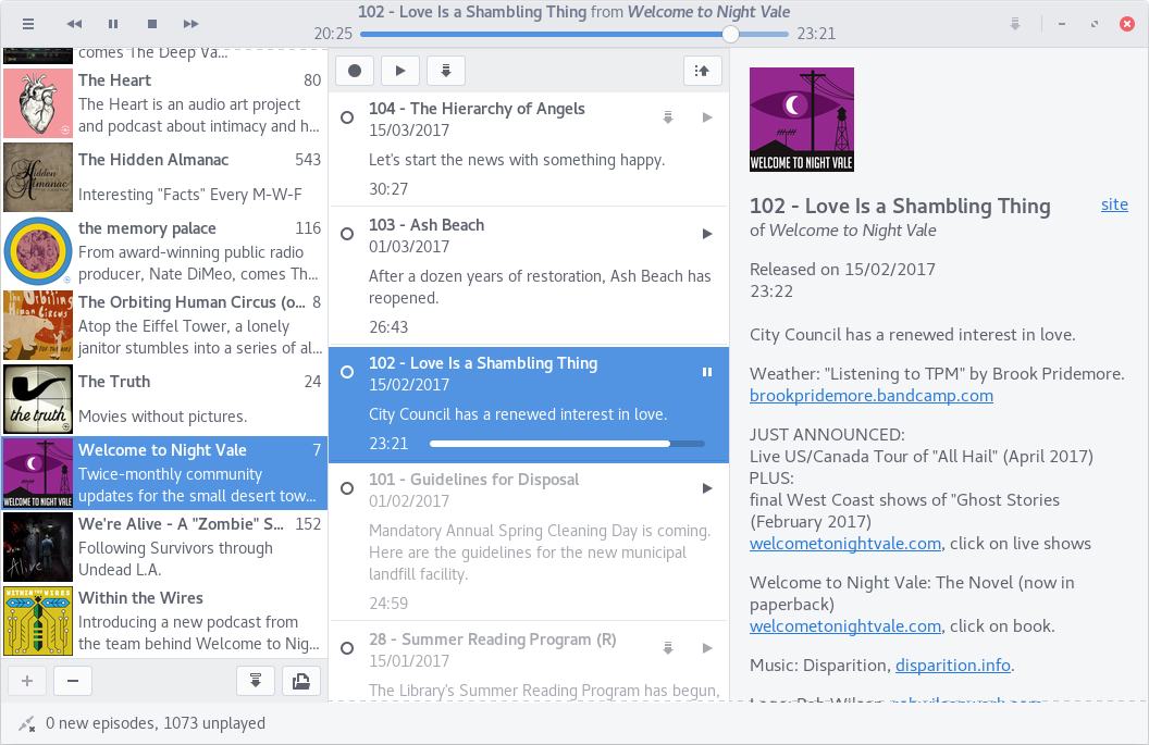 Main window of Erika