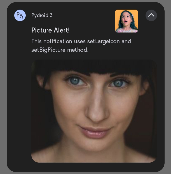 basic notification img sample