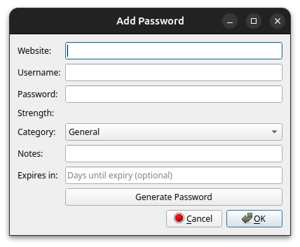 Adding a Password