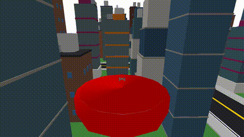 Drone navigating a procedural city