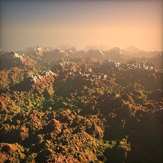 VernonDSL ray-marched terrain