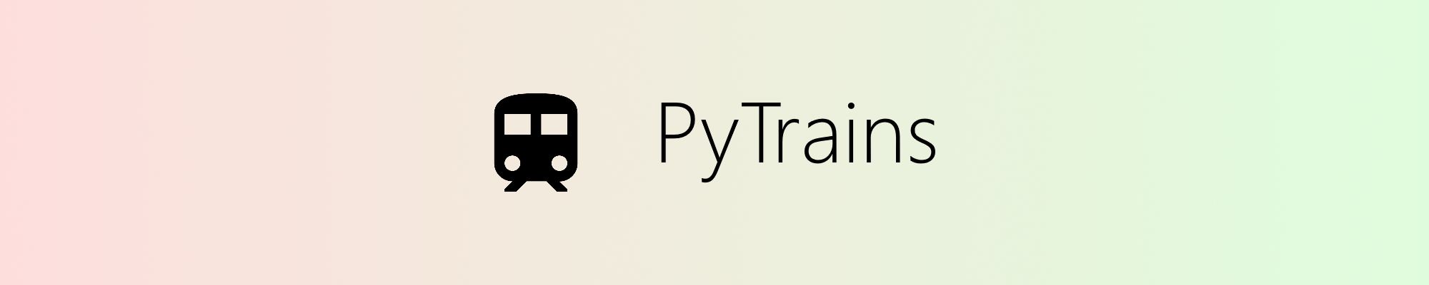 PyTrains banner