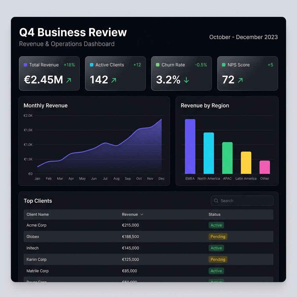 HolySheet Dark Theme Dashboard