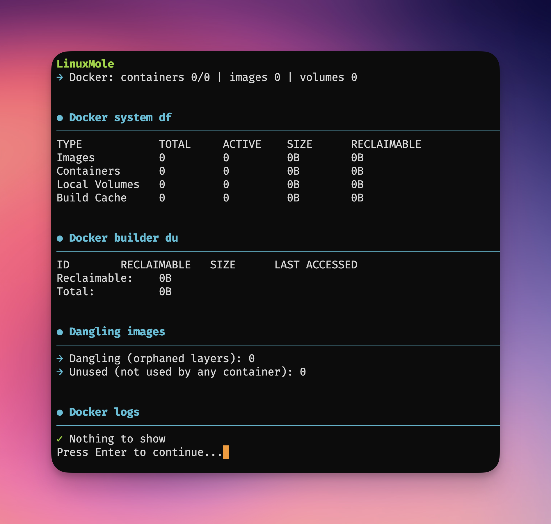 Docker Status