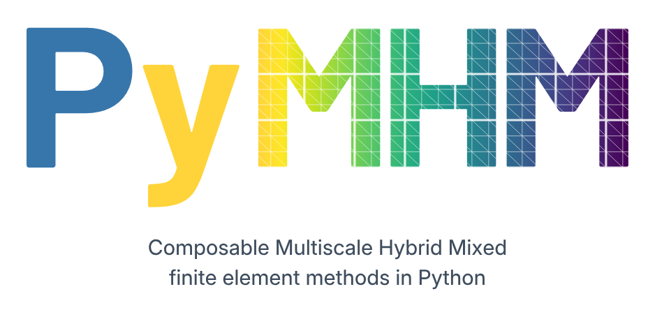 PyMHM — Composable Multiscale Hybrid Mixed finite element methods in Python