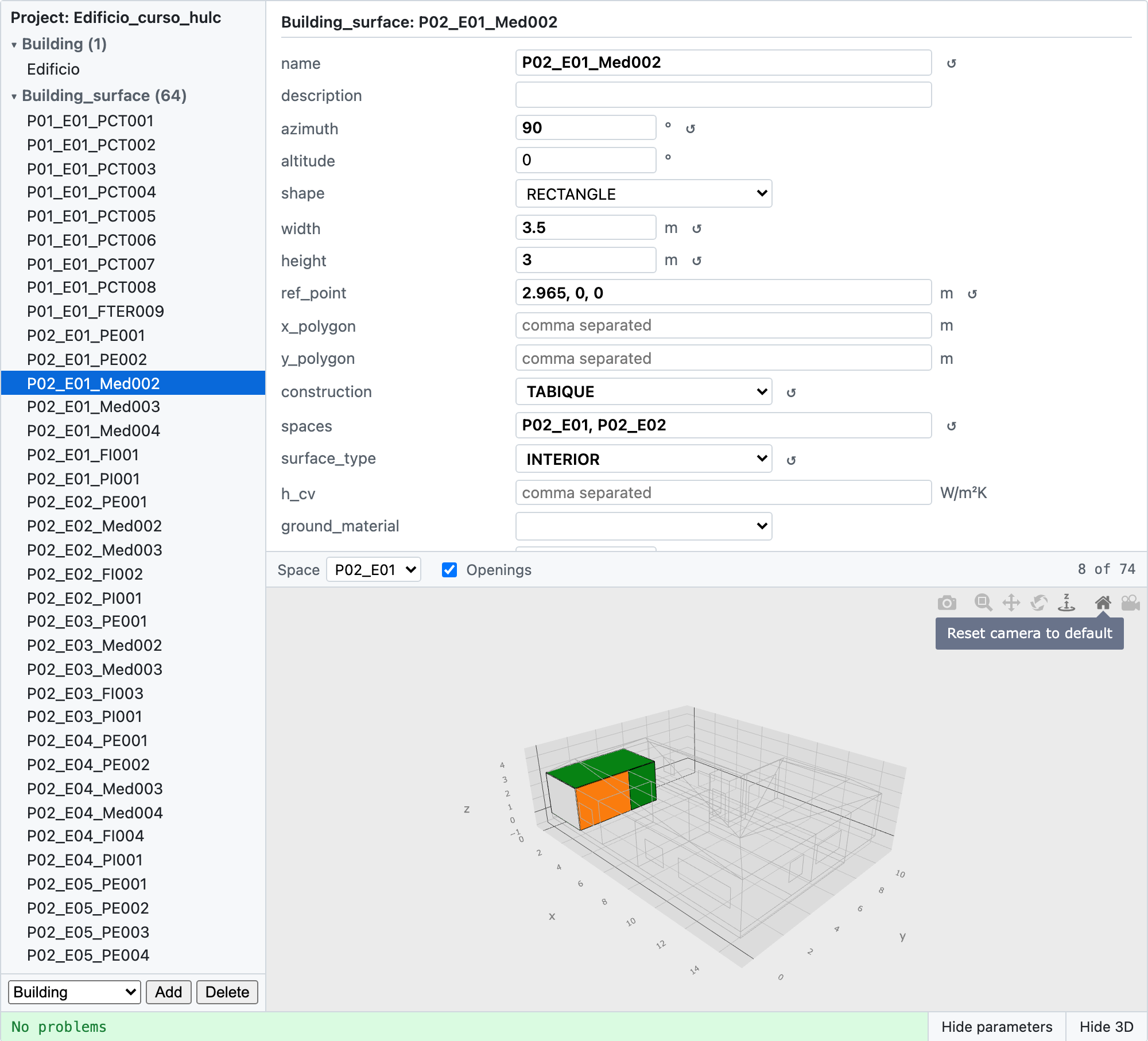 Project editor example