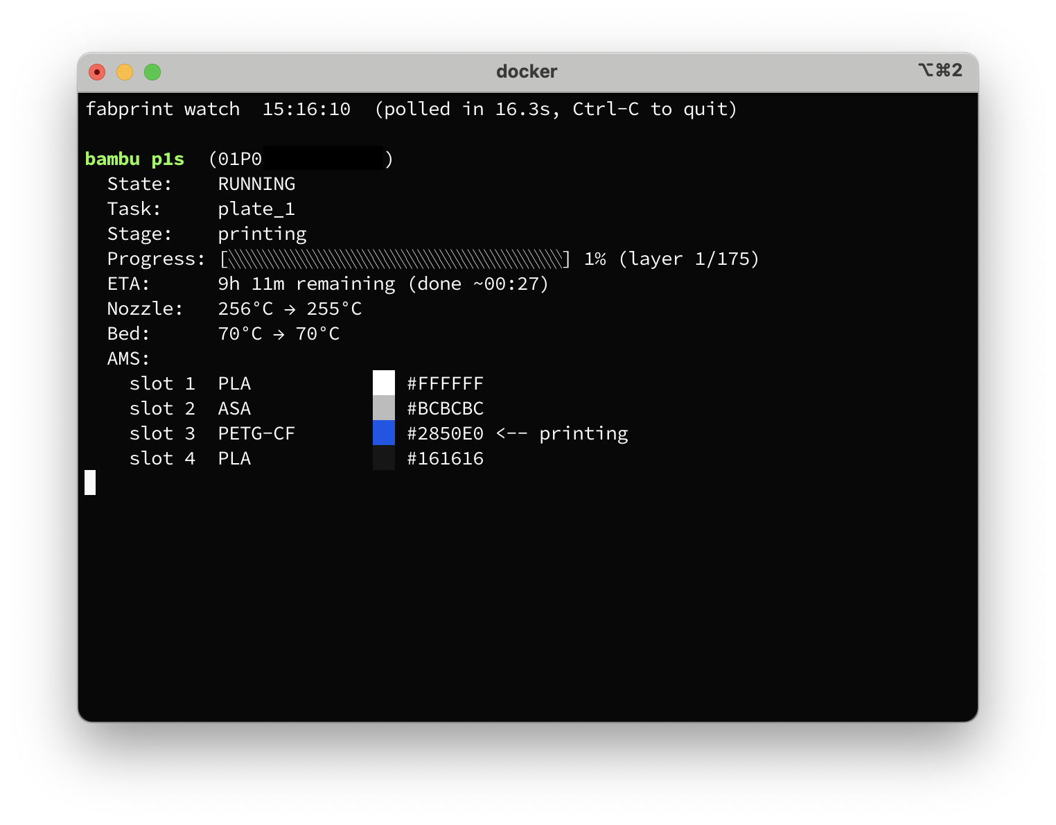 estampo status --watch