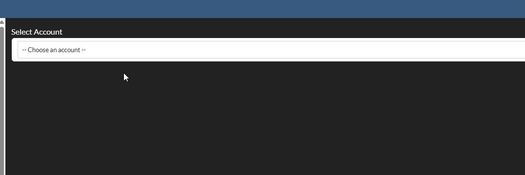 Screenshot of Dashboard