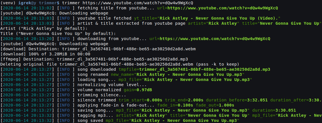 Usage example